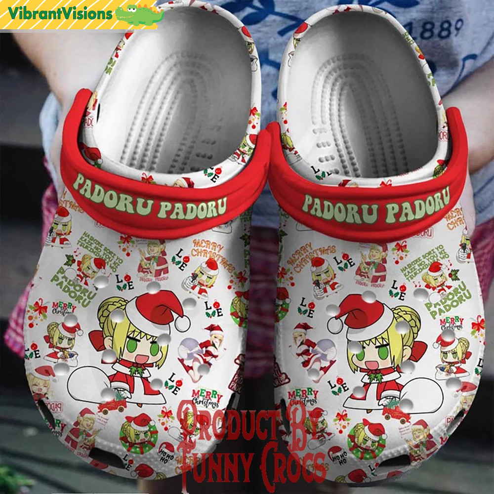 Merry Christmas Meme Padoru Padoru Crocs Shoes - Discover Comfort And Style Clog Shoes With Funny Crocs.jpg