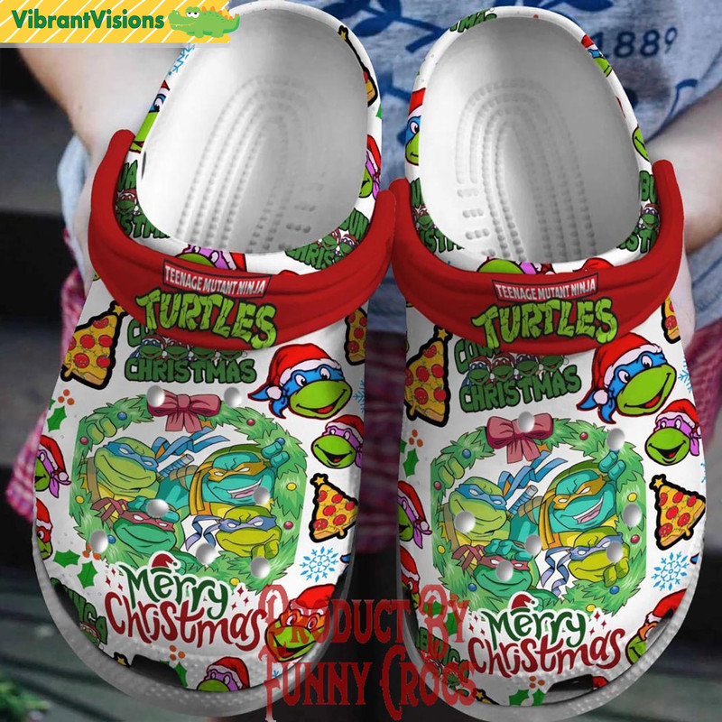 Merry Christmas Ninja Turtles Crocs Shoes - Discover Comfort And Style Clog Shoes With Funny Crocs.jpg