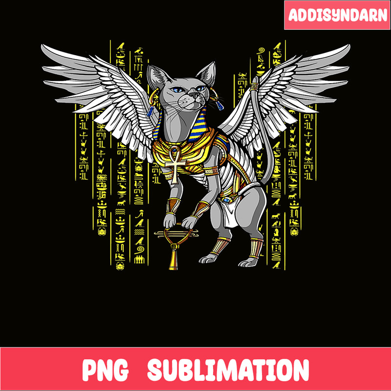 QUE03112335-Bastet Egyptian Cat PNG, Goddess Queens PNG, Cat Queens PNG.png