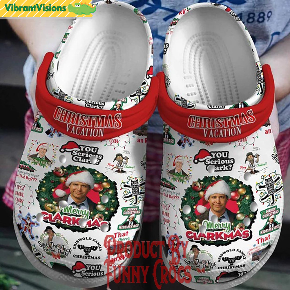 Merry Clarkmas National Lampoon's Christmas Vacation Crocs - Discover Comfort And Style Clog Shoes With Funny Crocs.jpg