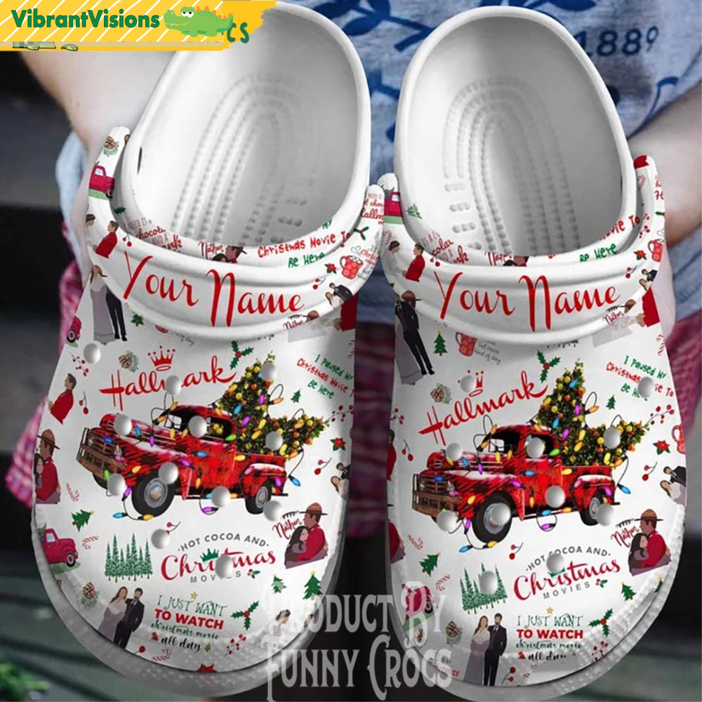 Personalized Hallmark Christmas Crocs Shoes - Discover Comfort And Style Clog Shoes With Funny Crocs.jpg