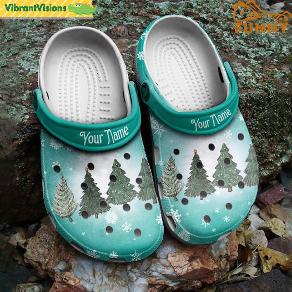 Personalized Pine Tree Christmas Crocs - Discover Comfort And Style Clog Shoes With Funny Crocs.jpg