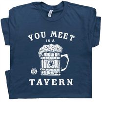 20 sided dice t shirt dungeons and magic dragons t shirt you meet in a tavern gathering cool funny gift for the fantasy