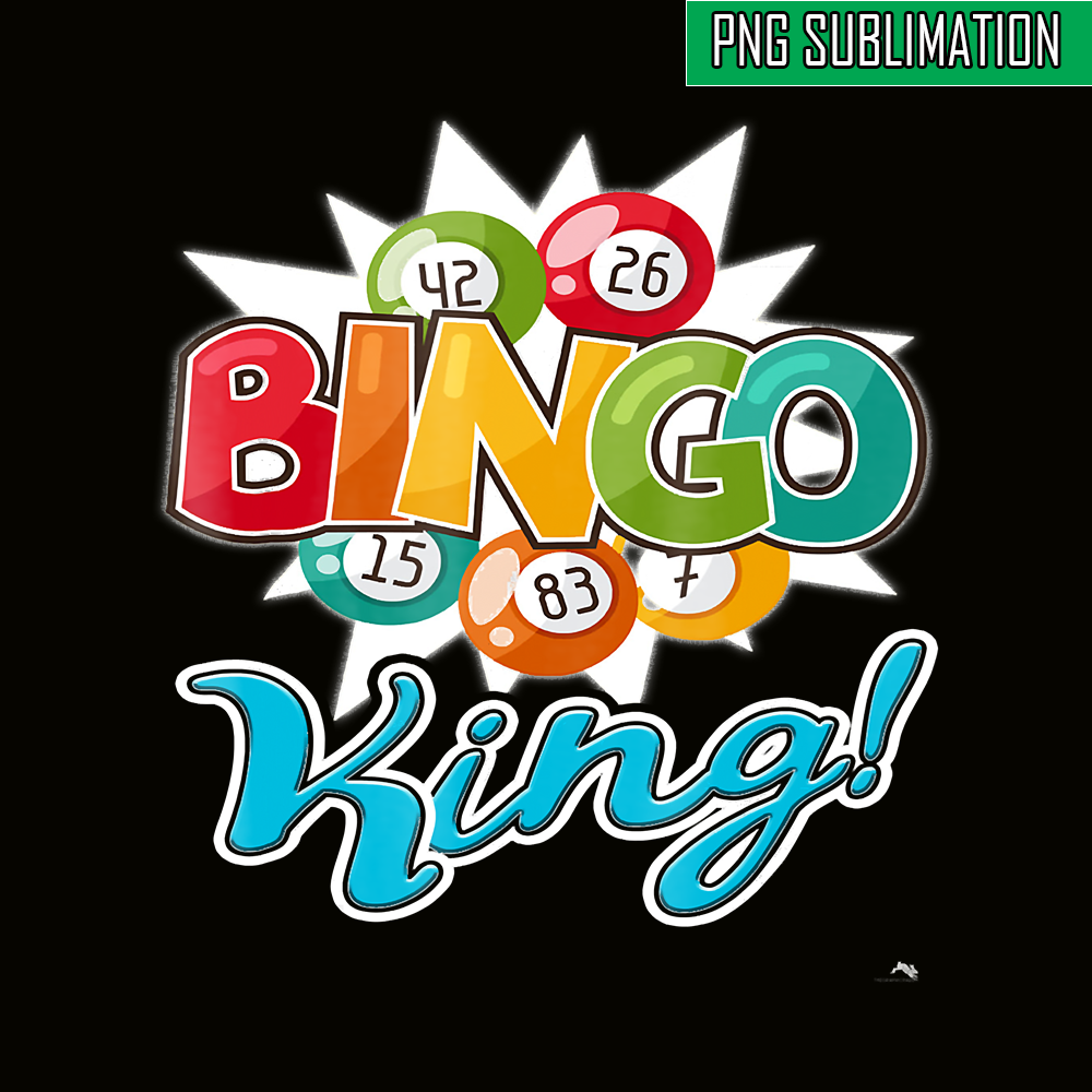 QUE03112354-Bingo King PNG, Bingo Balls PNG, Crown King PNG.png