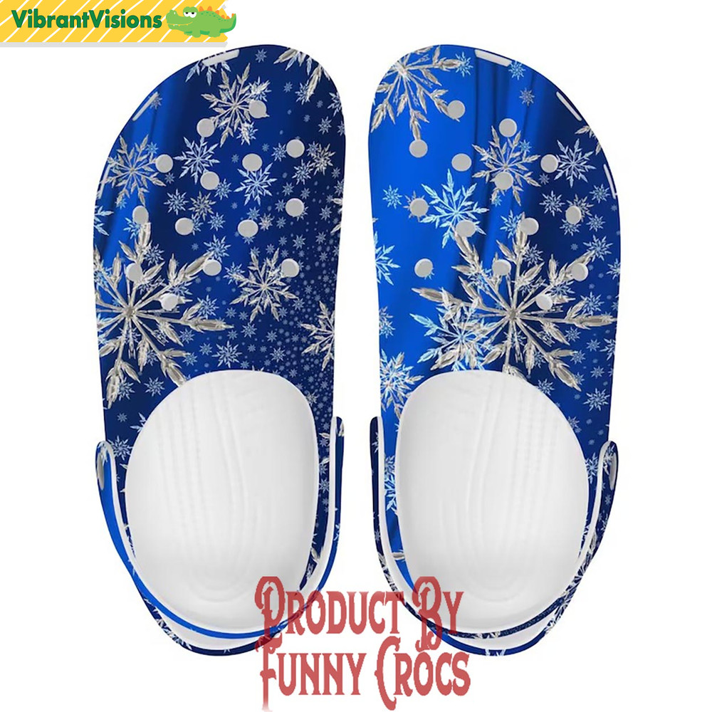 Snowflake Christmas Crocs - Discover Comfort And Style Clog Shoes With Funny Crocs.jpg