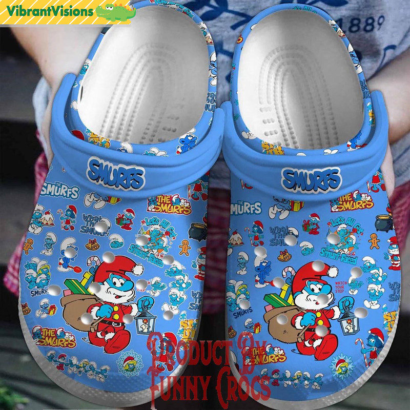 The Smurfs Christmas Crocs Shoes - Discover Comfort And Style Clog Shoes With Funny Crocs.jpg