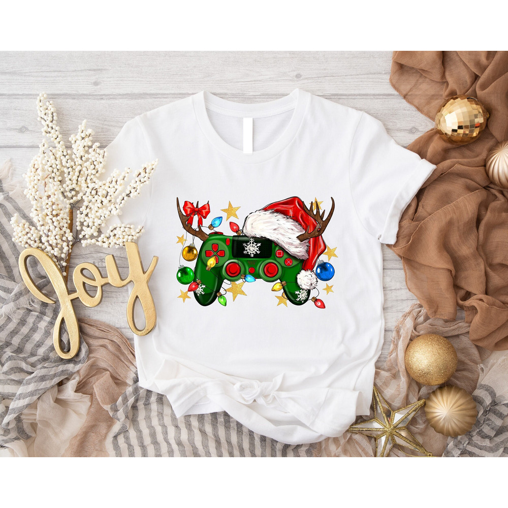 Christmas Gaming Shirt, Christmas Gamers Sweatshirt, Christmas Kids Gamer T-Shirt, Video Game Controller Hoodie, Funny Christmas Holiday Tee.jpg