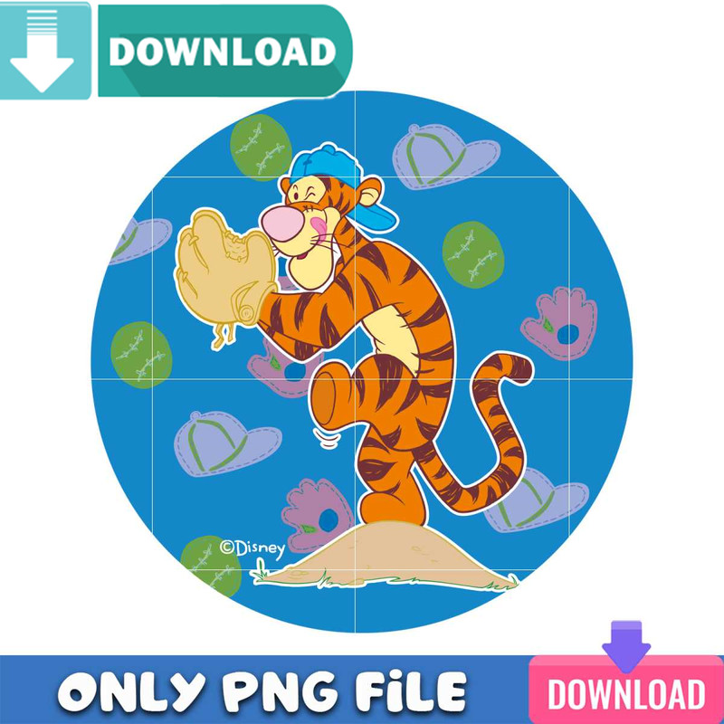 Baseball Tiger PNG Best Sublimation Design Download.jpg