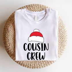 cousin crew shirt, christmas cousin crew sweatshirts, santa hat t-shirts, cousin crew christmas party hoodie, christmas