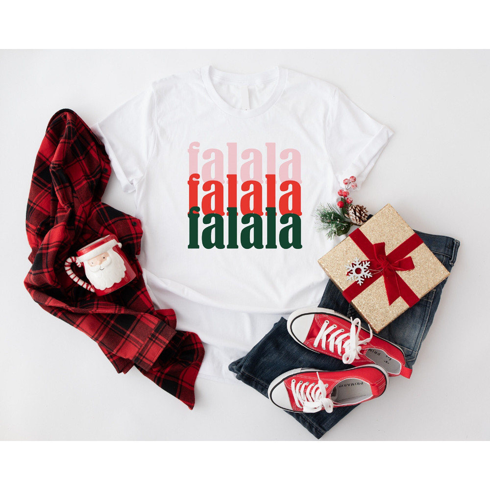 Falala Shirt, Christmas 2023 Sweatshirt, Cute Christmas Holiday T-Shirt, Christmas Song Hoodie, Christmas Festive Tee, Gift For Christmas.jpg