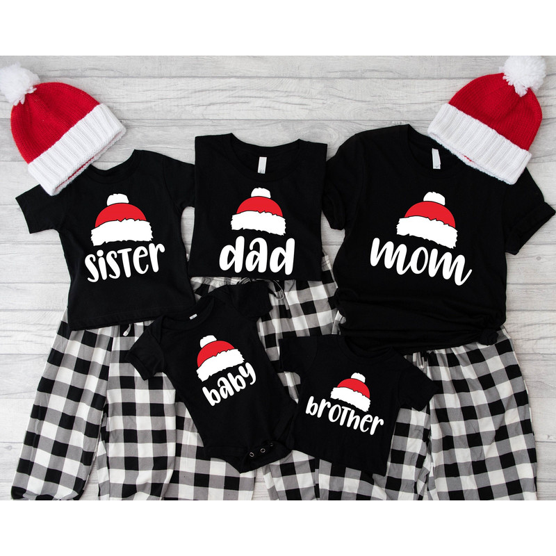 Family Christmas Shirts, Mom Dad Kids T-Shirts, Matching Parents And Kids Tee, Big Family Christmas Outfits, Family Together Clothing, Xmas.jpg