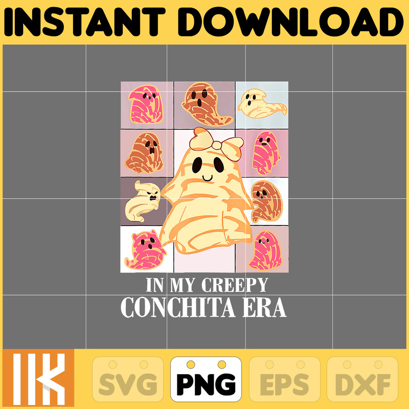 Mexican Ghost Png, Creepy Conchita Era Png, Conchas and Cucuys Png, Conchas Ghost, Funny Halloween Png, Dia de Muertos, Pan Dulce (8).jpg