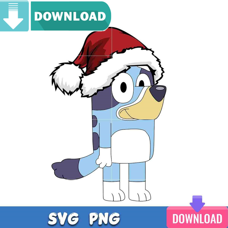 Bluey Retro Christmas SVG Best Files For Cricut Design.jpg