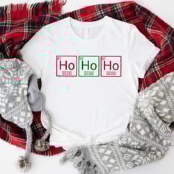 ho3 shirt, ho ho ho t-shirt, 2023 christmas tee, chemistry teacher christmas outfit, chemistry teachers group clothing,
