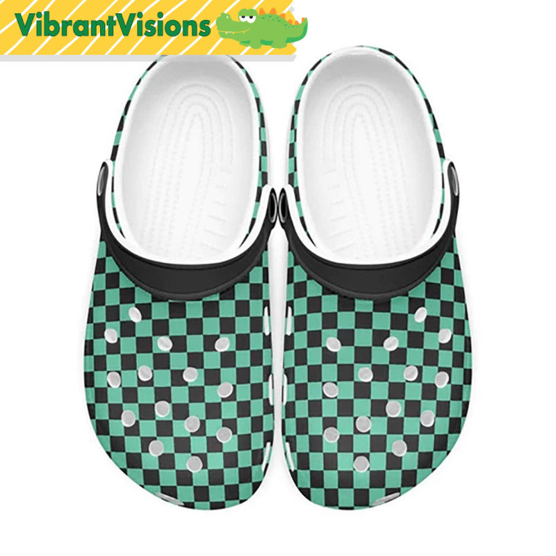Anime Kamado Tanjiro Pattern Demon Slayer Crocs Slippers - Discover Comfort And Style Clog Shoes With Funny Crocs.jpg
