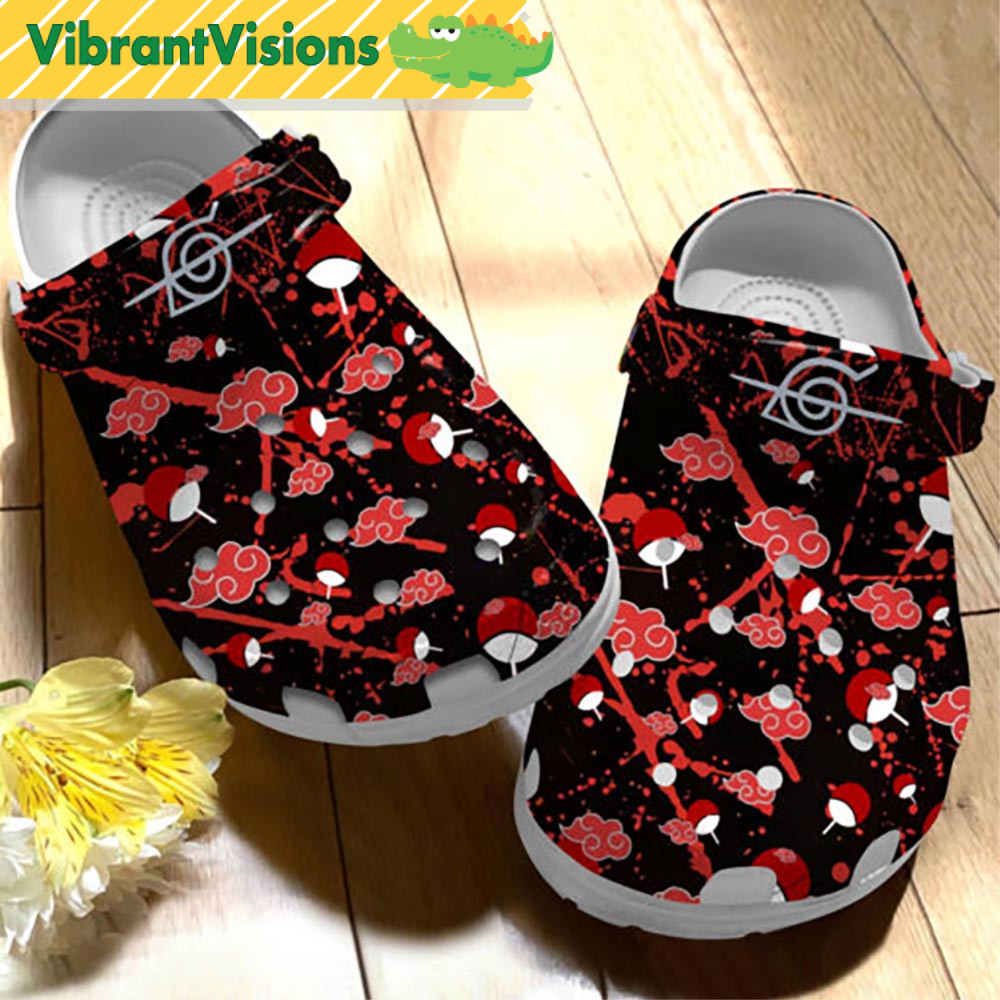Anime Konoha Naruto Crocs - Discover Comfort And Style Clog Shoes With Funny Crocs.jpg