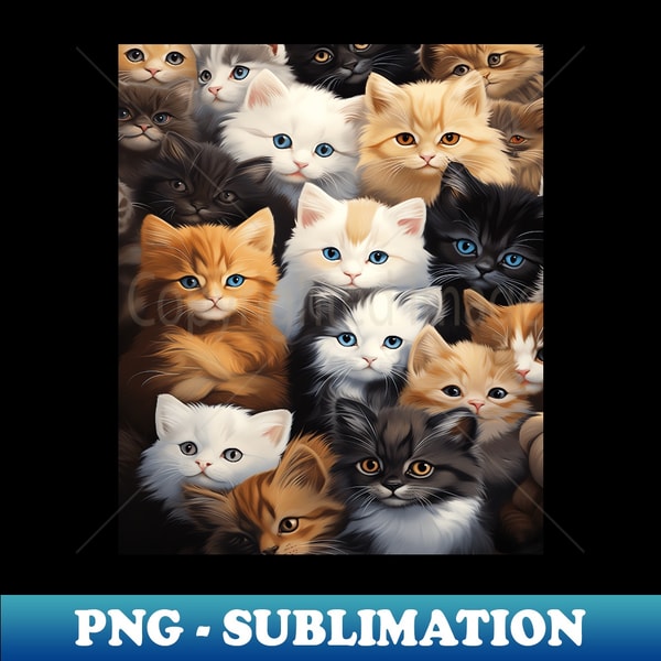 Funny Cat many cats Cute Kawaii Cat Cute eyes many kittens - - Inspire ...