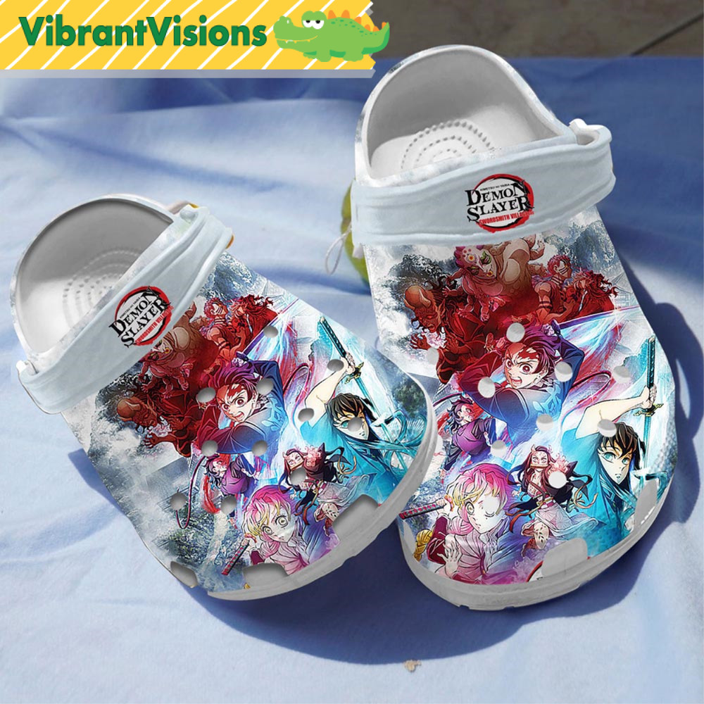 Anime Swordsmith Village Arc Demon Slayer Crocs - Discover Comfort And Style Clog Shoes With Funny Crocs.jpg