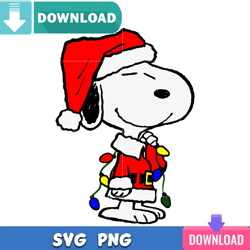 Snoopy Christmas Light SVG Best Files For Cricut Design
