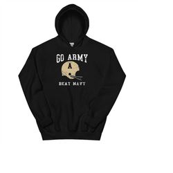 go army beat navy america's game vintage football helmet unisex hoodie