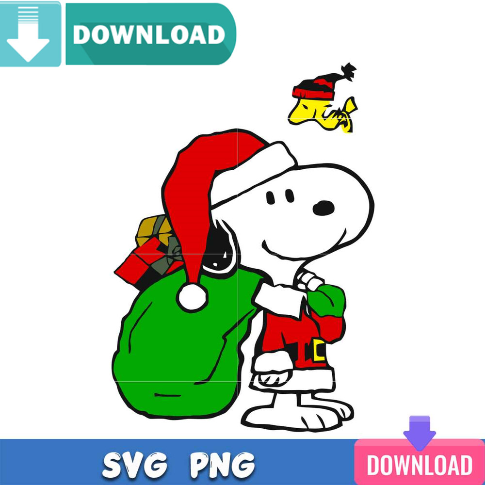 Snoopy Santa Christmas SVG Perfect Files For Cricut Design.jpg