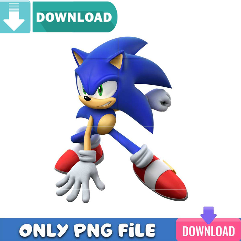 Super Cool Sonic PNG Perfect Sublimation Design Download.jpg