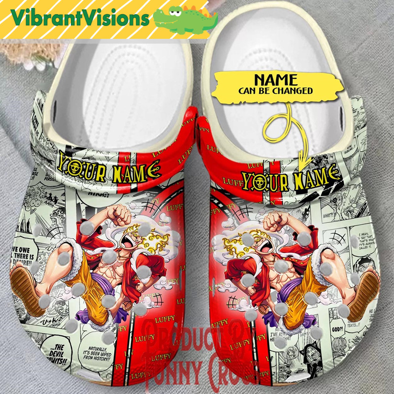 Custom Luffy Sun God Nika One Piece Crocs - Discover Comfort And Style Clog Shoes With Funny Crocs.jpg