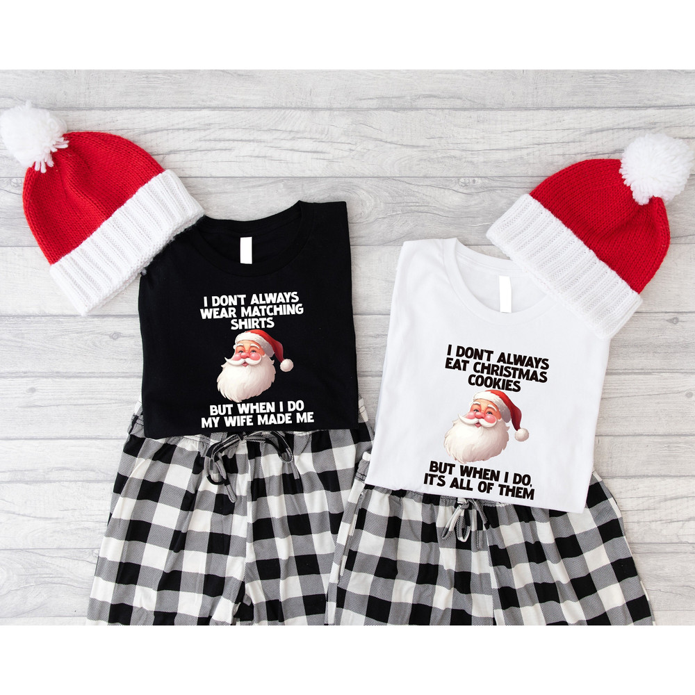 Santa Group Christmas Shirt, Matching Family Christmas T-Shirts, Wife And Husband Xmas Tees, Parents And Kids Outfits, Xmas Family Gathering.jpg