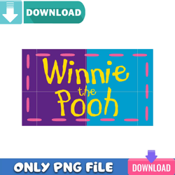 winnie the pooh color retro png best files design download