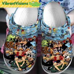 funny movie straw hats one piece crocs - discover comfort and style clog shoes with funny crocs