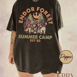 retro star wars wicket ewoks endor shirt, galaxy's edge shirt, ewok shirt, star wars shirt, forest summer camp, galaxy's