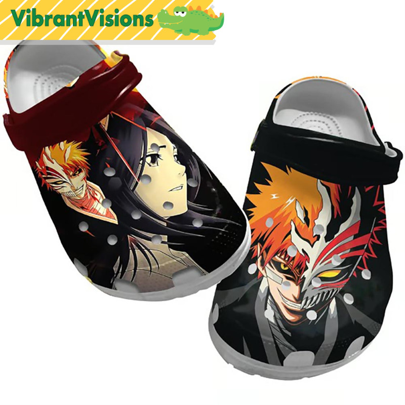 Kuchiki Rukia Mask Ichigo Bleach Crocs, Anime Gifts - Discover Comfort And Style Clog Shoes With Funny Crocs.jpg