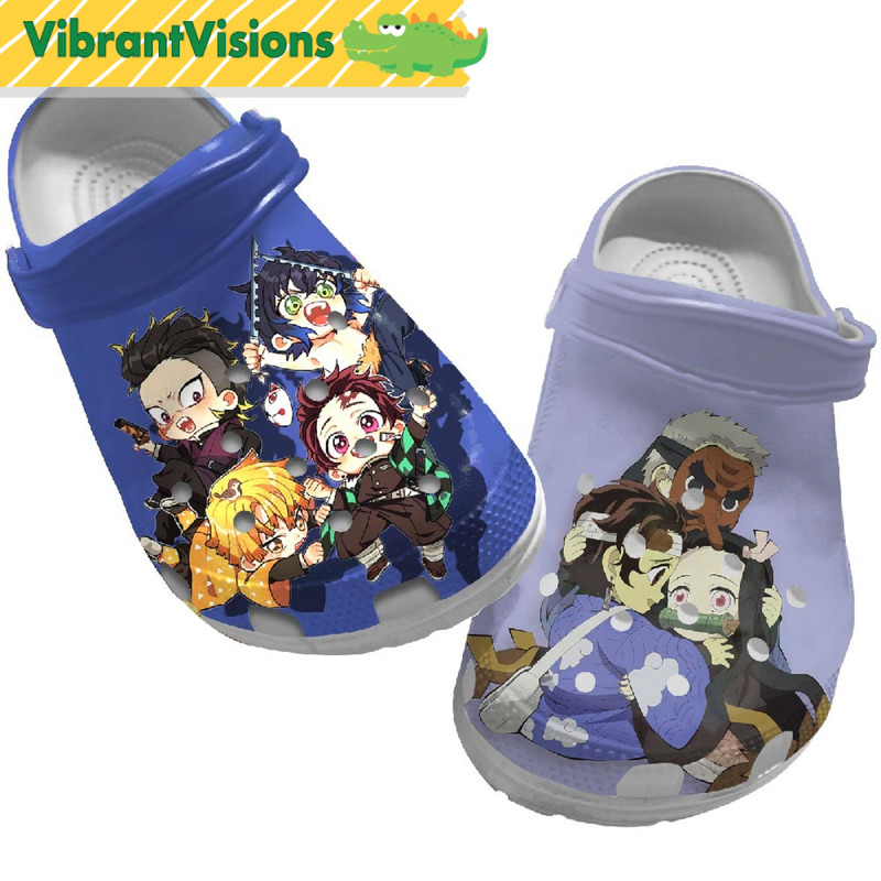 Manga Demon Slayer Crocs - Discover Comfort And Style Clog Shoes With Funny Crocs.jpg