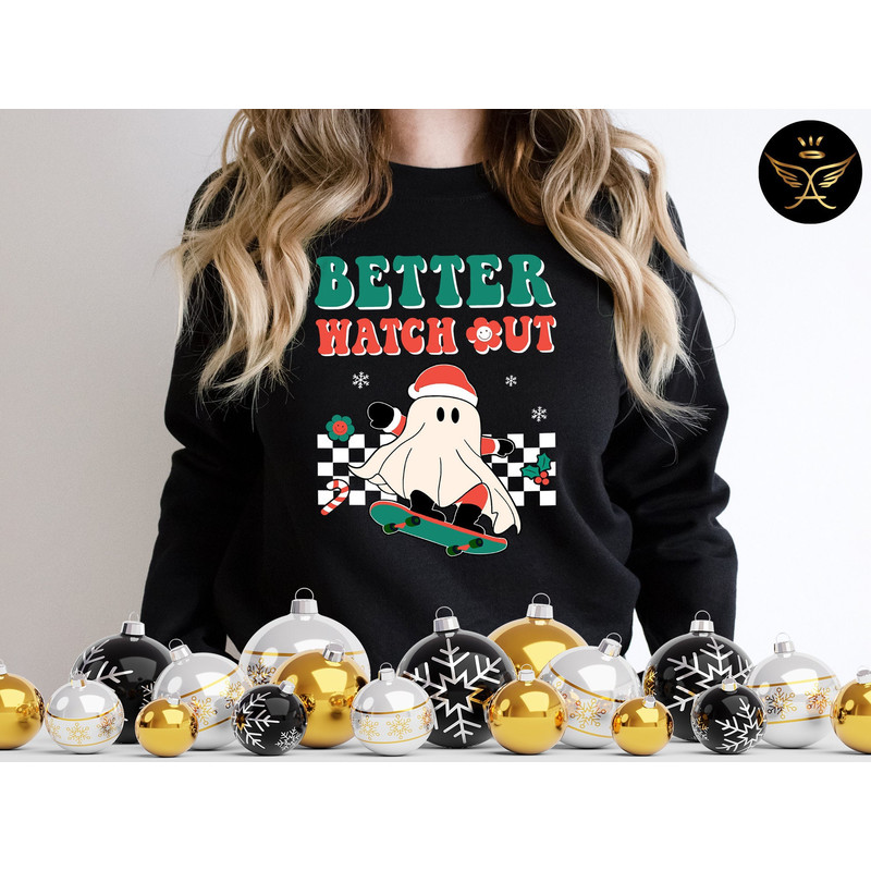 Better Watch Out Sweatshirt, Retro Christmas Sweatshirt, Vintage Sweatshirt, Christmas Sweatshirt, Christmas Sweater, Retro Sweater.jpg