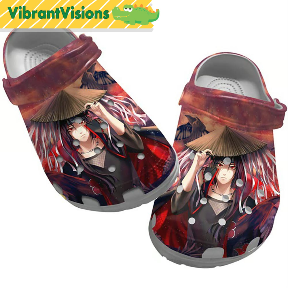 Naruto Itachi Crocs - Discover Comfort And Style Clog Shoes With Funny Crocs.jpg