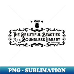 Beautiful Beastie Of The Boundless Library - Exclusive Png Sublimation Download - Instantly Transform Your Sublimation Projects