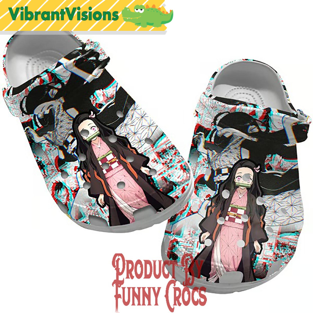 Nezuko Crocs - Discover Comfort And Style Clog Shoes With Funny Crocs.jpg