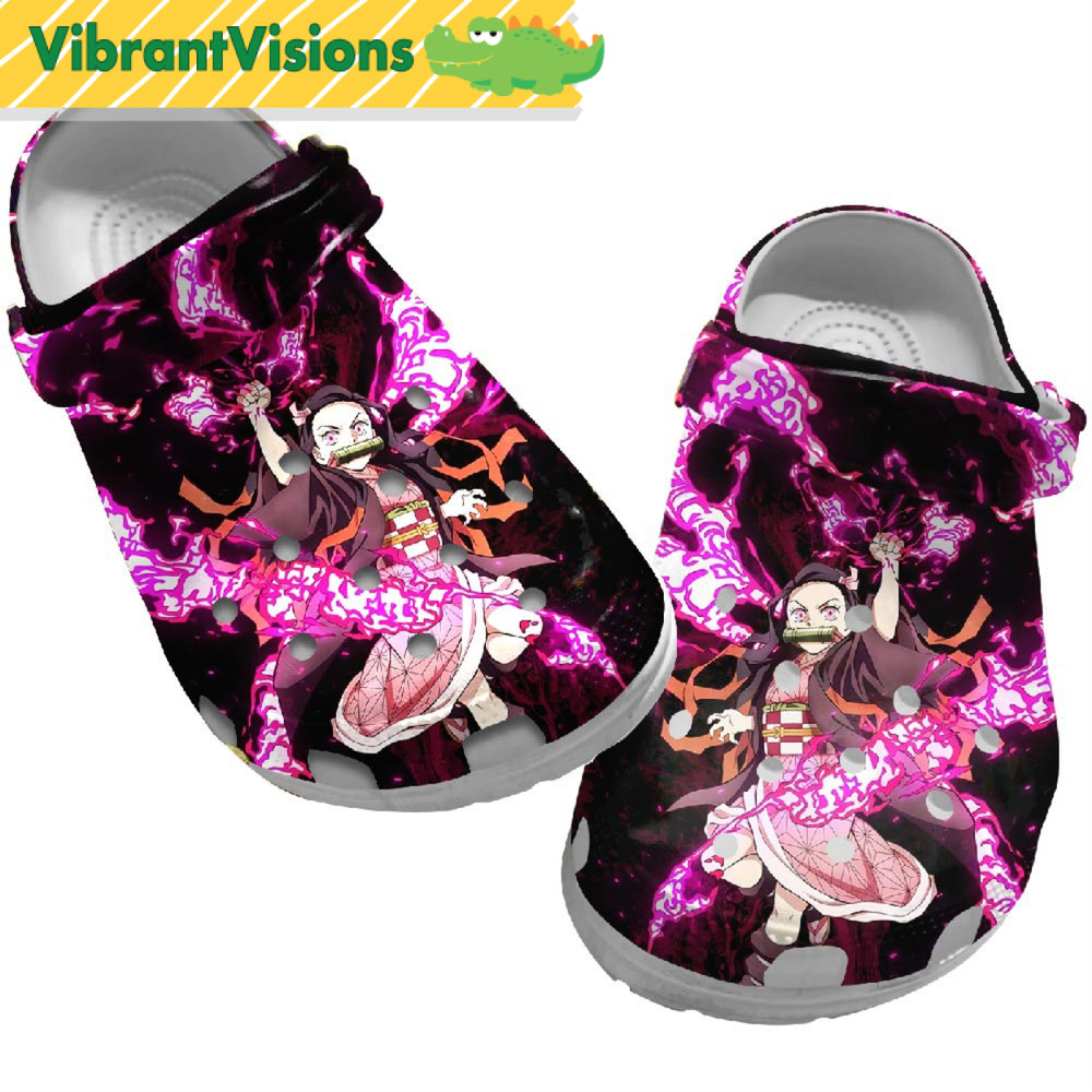 Nezuko Demon Slayer Crocs Slippers - Discover Comfort And Style Clog Shoes With Funny Crocs.jpg