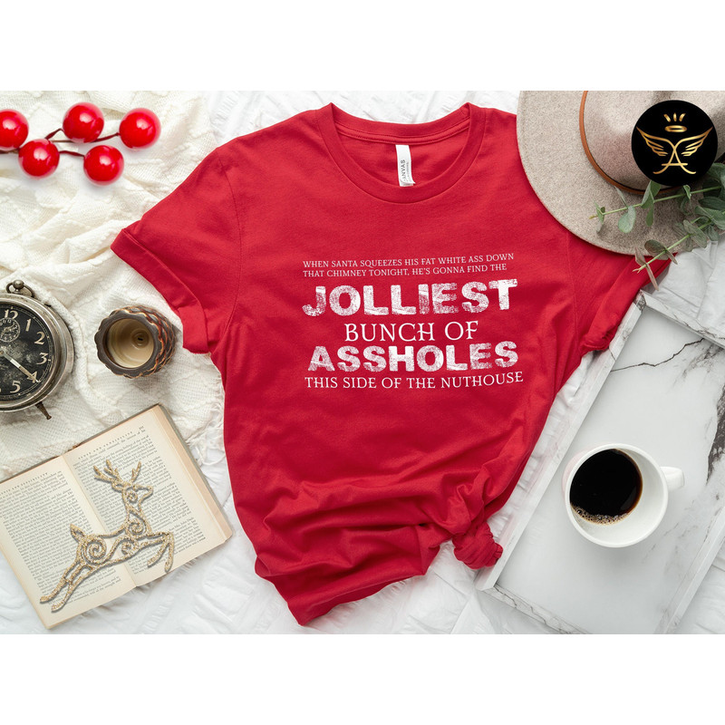 Christmas Vacation Shirt, Jolliest Bunch Of Assholes This Side Of The Nuthouse Shirt, Funny Christmas Shirt, Group Christmas Shirts, Clark.jpg