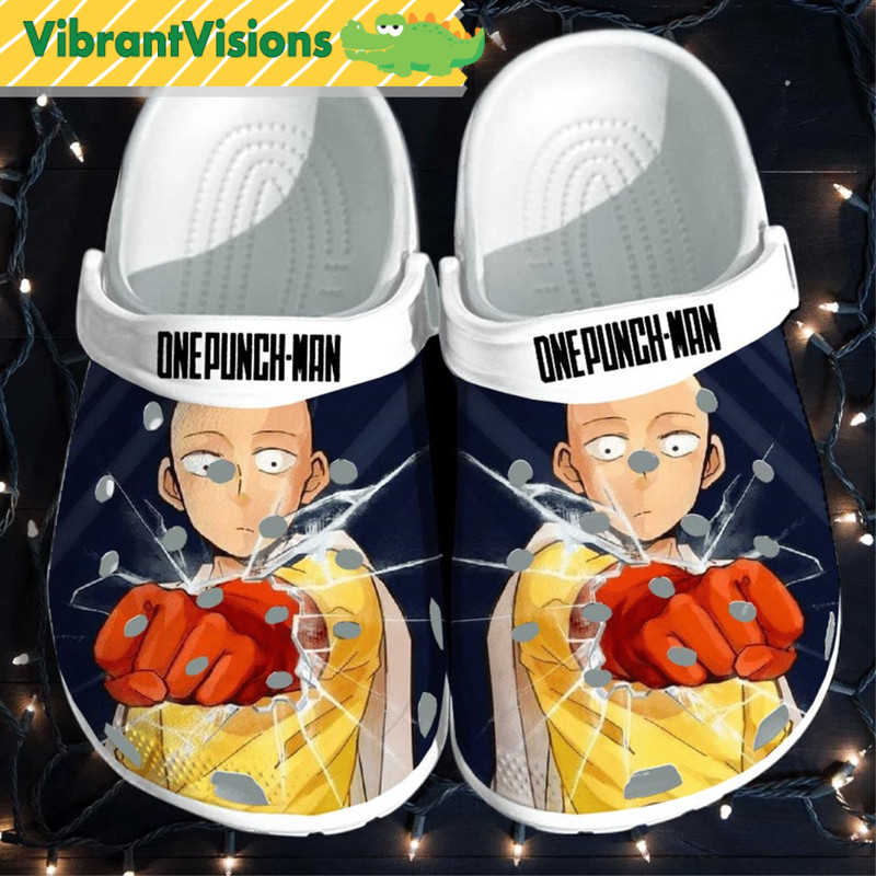 One Punch Man Crocs By Funny Crocs - Discover Comfort And Style Clog Shoes With Funny Crocs.jpg