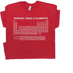 periodic table of elements t shirt geek shirts science shirts periodic chart mens womens chemistry shirt nerd saying big