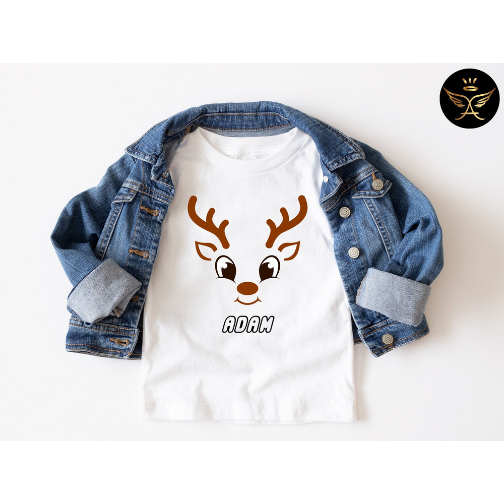 Custom Christmas Reindeer Shirt, Christmas Gift, Personalized Christmas, Personalized Shirt, Christmas Shirt, Holiday Shirt, Xmas Shirt.jpg