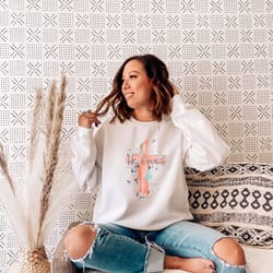 he lives sweatshirt, jesus easter sweat, religious gift tee, easter gift sweat, christian sweater