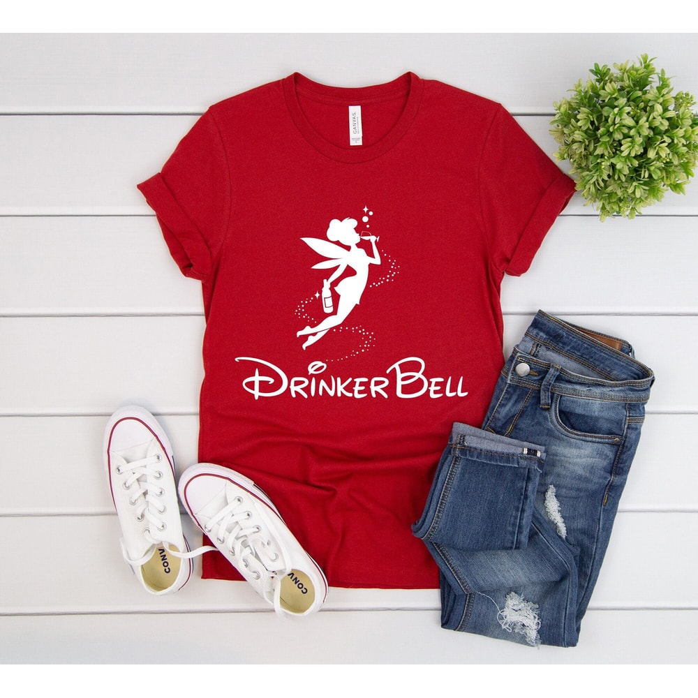 Drinkerbell Shirt, Drinker Bell Tank Top, Glitter Drinkerbell V-Neck Shirt, Drinking Around The World Shirts, Food and Wine Festival.jpg