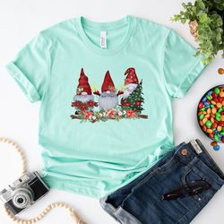 gnome christmas shirt, gnome shirt, christmas t-shirt, christmas tshirt, winter tshirt, winter time shirt, christmas gif