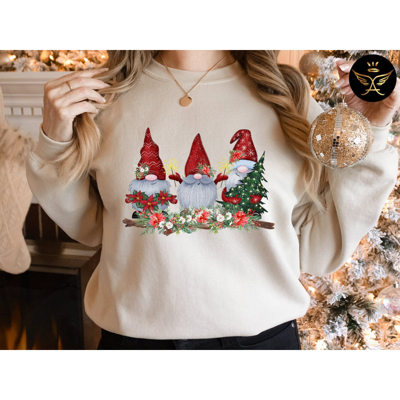 Gnome Sweatshirt, Hot Cocoa Gnome Sweater, Cute Gnomes Sweatshirt, Christmas Sweater, Funny Christmas Sweater, Christmas Gift.jpg