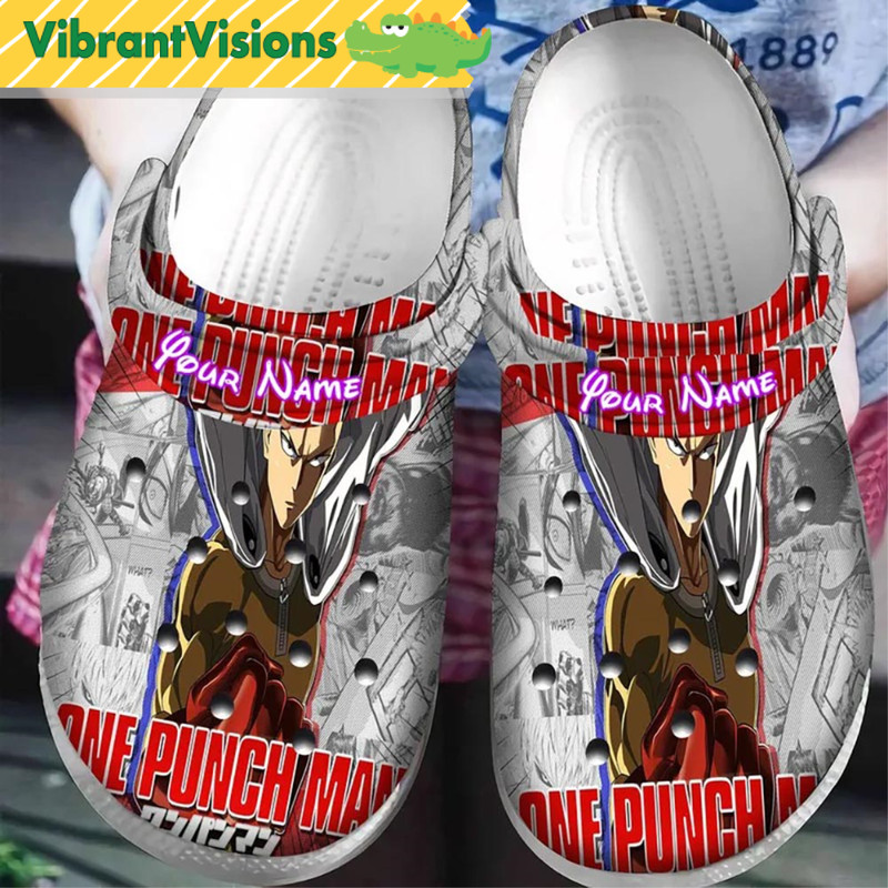 Saitama One Punch Man Crocs - Discover Comfort And Style Clog Shoes With Funny Crocs.jpg