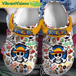 straw hat pirates one piece crocs clog shoes - discover comfort and style clog shoes with funny crocs