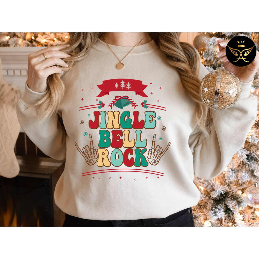 Jingle Bell Rock Sweatshirt, Jingle Bell Rock Sweatshirt, Christmas Music Sweatshirt, Christmas Sweatshirts for women, Christmas gift.jpg