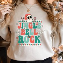 jingle bell sweatshirt, jingle bell rock sweatshirt, christmas music sweatshirt, christmas sweatshirts for women, christ